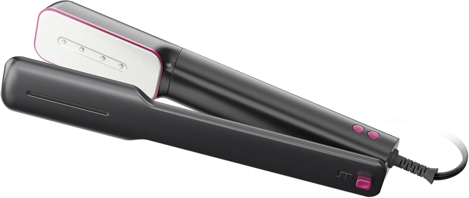 Newbealer 3-in-1 Travel Iron - Global Voltage Clothes Steamer & Dry Iron, Fast Heating, Ash Pink
