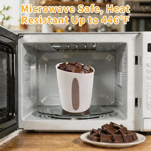 Wilewir Silicone Measuring Cups Set - 1/2 Cup, 1 Cup, 2 Cup - BPA Free