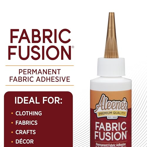 Aleene's Fusion Fabric Adhesive 2 oz Needlenose 3-Pack - Washable Glue for Cotton, Denim, and Leather