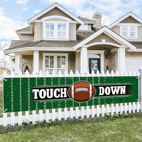BlissYard Football Game Banner - Touchdown Stadium Decor 78x17