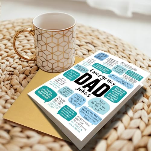 Humorous Father's Day Card with Dad Jokes – Perfect Gift for Dad