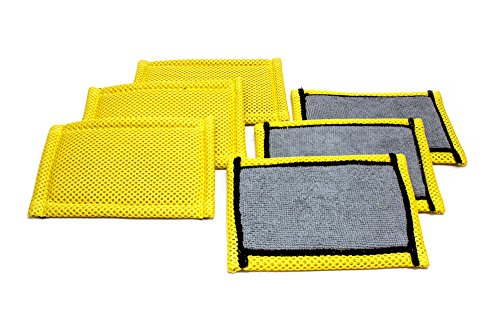 Microfiber Kitchen Scrubbing Sponge - Scratch-Free & Machine Washable
