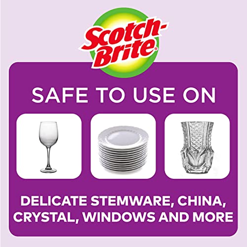 Scotch-Brite Delicate Scrub Sponges - Non-Scratch, 6-Pack Total