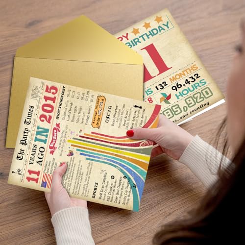 11th Birthday Card for Boys & Girls - Eco-Friendly Keepsake