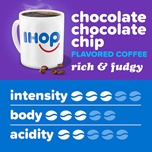 IHOP Chocolate Chocolate Chip Coffee Pods for Keurig, 10 Count Box
