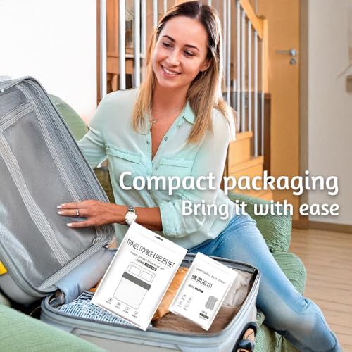 Bay Heights Disposable Bedding Set for Travel - King/Queen Size & Towels