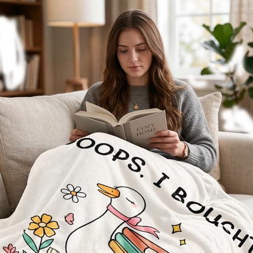 Book Lovers Flannel Reading Blanket - Book Loves Design, 50" x 60"