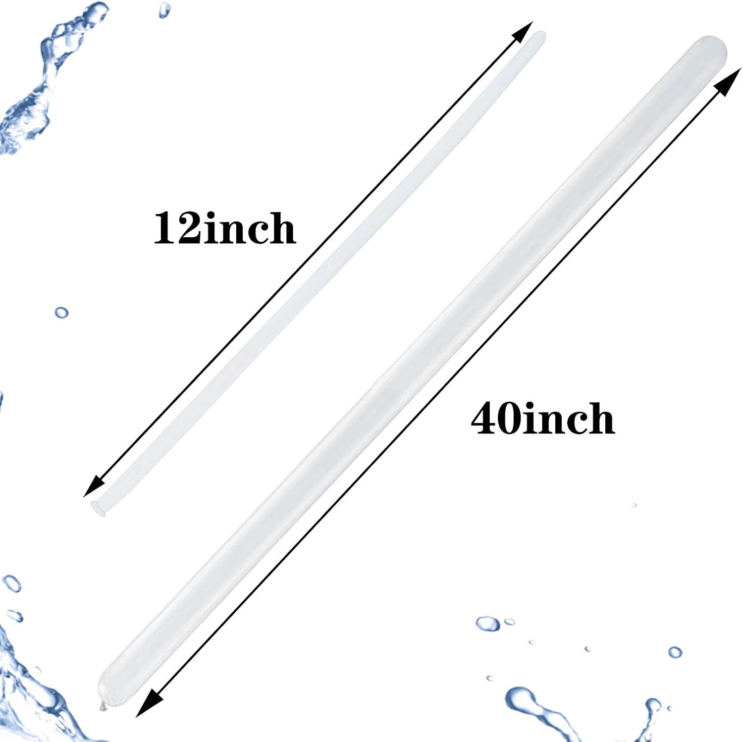 Skiennix 260 White Long Balloons - Thick Latex Twisting Balloons for Animal Modeling | 100 Pcs