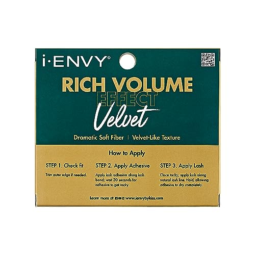 i-ENVY Velvet Soft Wispy False Eyelashes - Dramatic Volume Strip Lashes