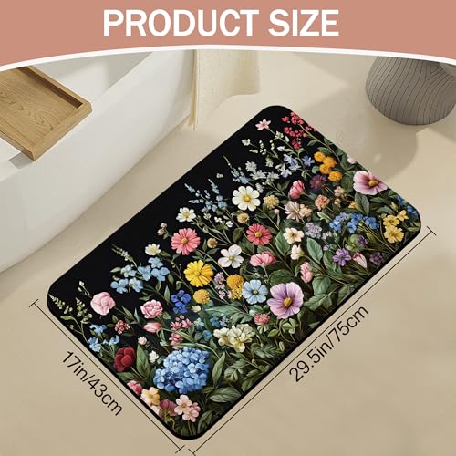 Diatomaceous Earth Bath Mat - Quick-Drying Non-Slip Rug 17x29.5