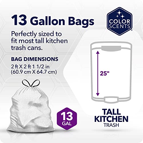 Color Scents 13 Gallon Drawstring Trash Bags - 20 Count