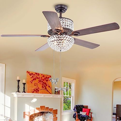 2-Piece Dragonfly & Butterfly Ceiling Fan Pull Chain Extender