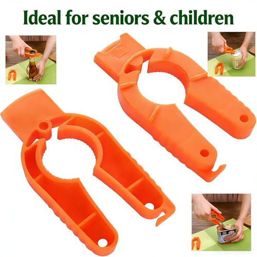 YOFAN 2PCS Easy Grip Can and Bottle Opener for Weak Hands