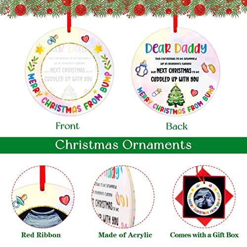 Ultrasound Picture Frame Christmas Ornament for Expecting Parents