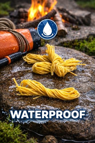 EFM Wicking Natural Beeswax Fire Starters – Waterproof Camping & BBQ Gear