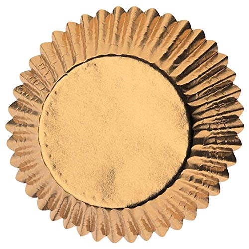 Wilton Gold Foil Cupcake Baking Cups, 24-Count, Grease-Resistant