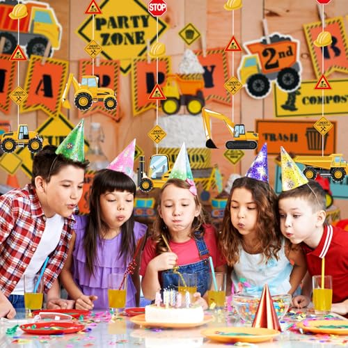 10-Piece Construction Party Banner Set - Kids Birthday Decor