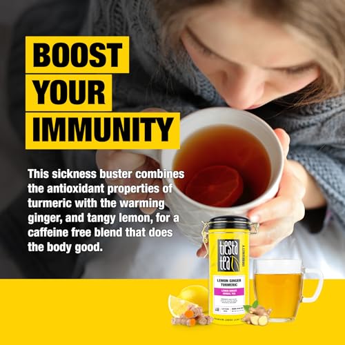 Tiesta Tea Lemon Ginger Turmeric Loose Leaf Herbal Tea 5oz - Fresh & Premium