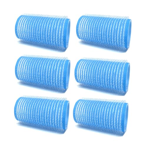 Self Grip Hair Rollers 6-Piece Medium 1.2 Inch Assorted Colors