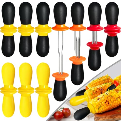 Corn Cob Holders Set - 20 Pcs Stainless Steel Skewers for BBQ & Camping