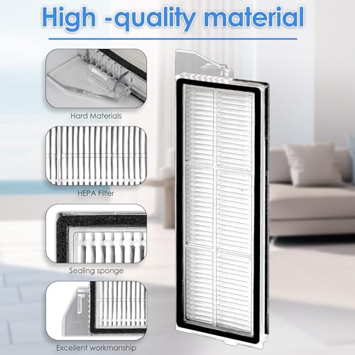 4-Pack HEPA Filters for Roborock S8 MaxV Ultra & S8 Max Ultra Robot Vacuum