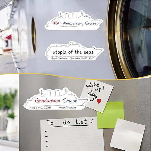 Cruise Ship Door Magnets Set - 2 Pcs Magnetic Decorations