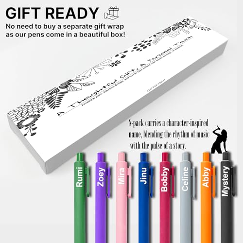 Kpop Rumi Zoey Mira 8-Piece Gel Pen Set for Fans