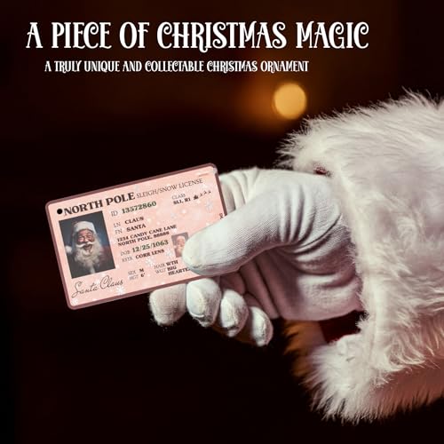 Santa's Lost Driver License Ornament - Funny Christmas Decor