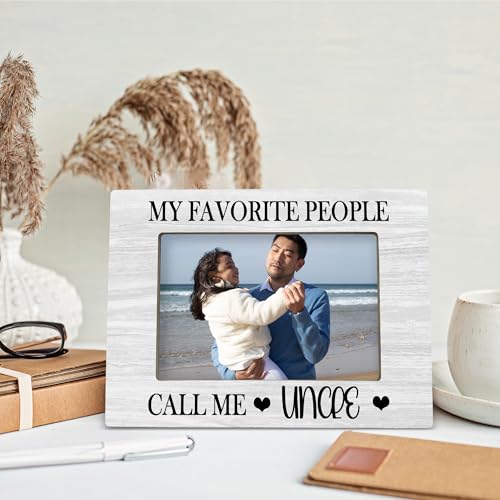 Wooden 4x6 Picture Frame - Perfect Gift for Uncle