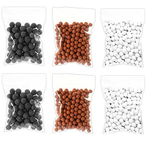 Ionic Mineral Bead Water Filter Stones - 6 Bags for Purifying Shower & More