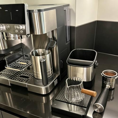 Wollibao 6oz Espresso Glass Cup with Wooden Handle for Ninja Machines