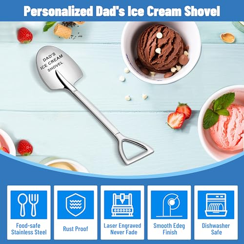 Dad's Ice Cream Shovel - Stainless Steel Gift for Father's Day
