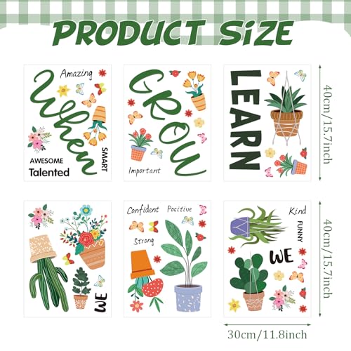 Growth Mindset Classroom Decor Kit - Motivational Window Clings