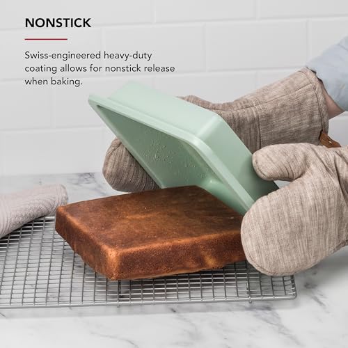 KitchenAid 9-Inch Nonstick Square Cake Pan - Aluminized Steel, Pistachio