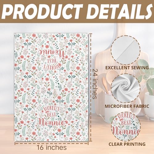 Decorative Kitchen Towels for Nonnies - 16x24in Soft Hand Towels