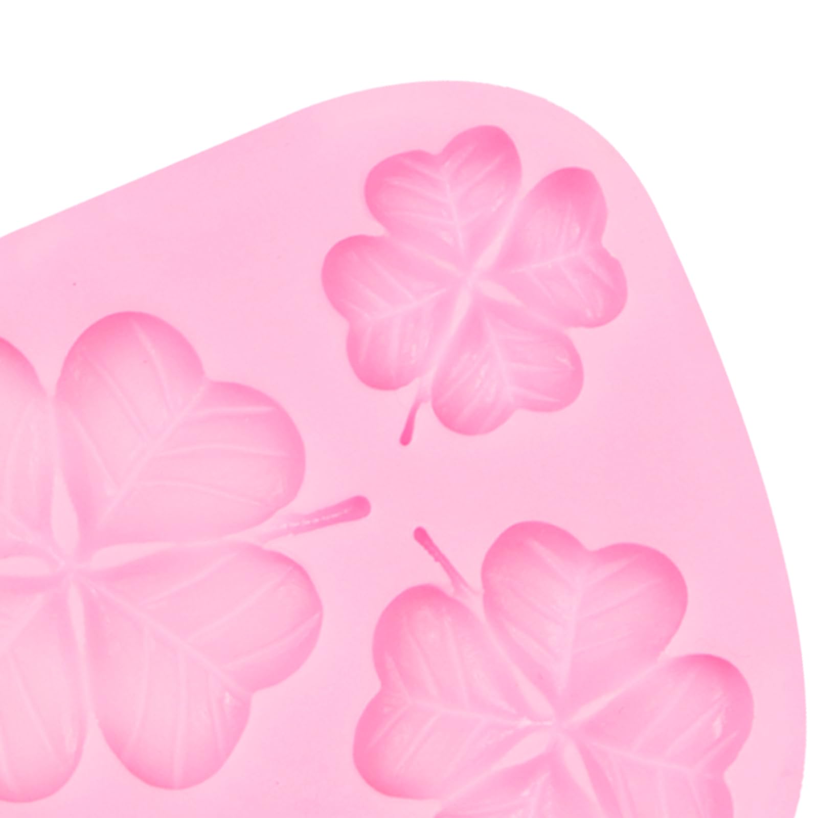 5Pcs St. Patrick's Day Silicone Molds, Shamrock Four-Leaf Clover Fondant Molds, Irish Hat Beard Beer Horseshoe Chocolate Baking Molds for Cake Decoration Cupcake Topper Candy Clay Resin