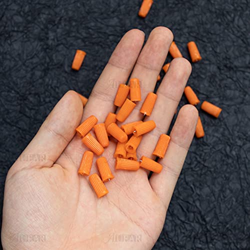 AUEAR 100 Pack Eyelash Glue Bottle Plug Pins Plastic Sealer