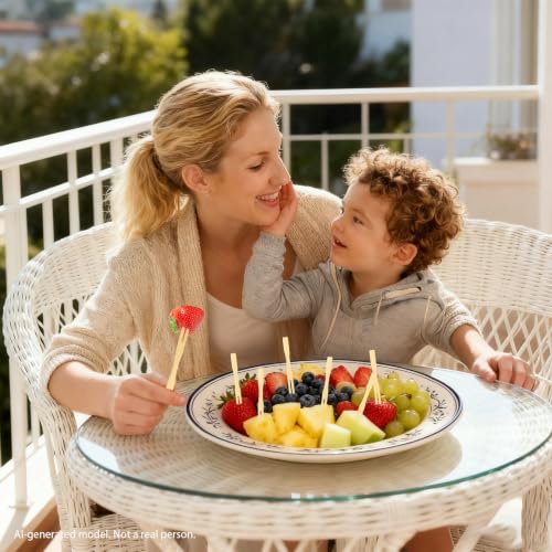 Bamboo Appetizer Forks - 100 Mini 3.5 Inch Disposable Forks