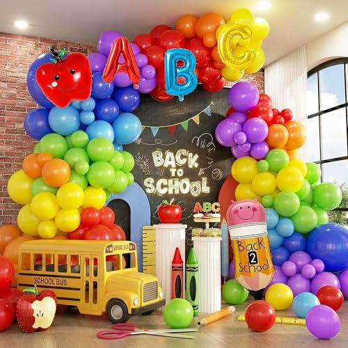 Jenlion 154pc Balloon Garland Arch Kit - Colorful Party Decorations