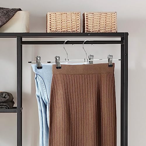 GUANJUNE Adjustable Non-Slip Metal Hangers - Space Saving 10 Pack