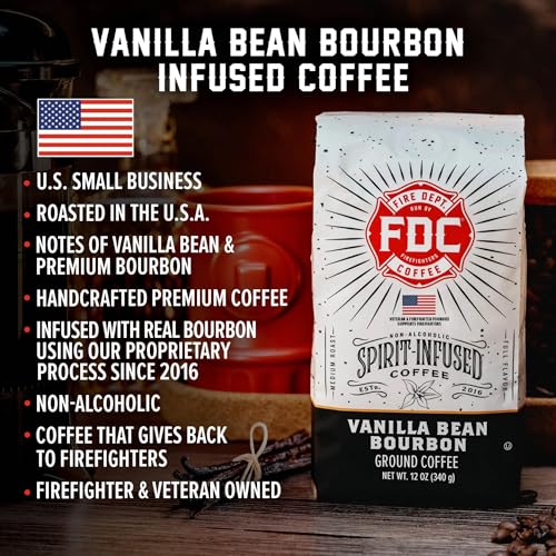 Vanilla Bourbon Infused Ground Coffee - 12 oz Pack of 2