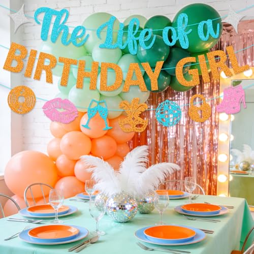 Showgirl Birthday Girl Banner | Glamorous Party Decor