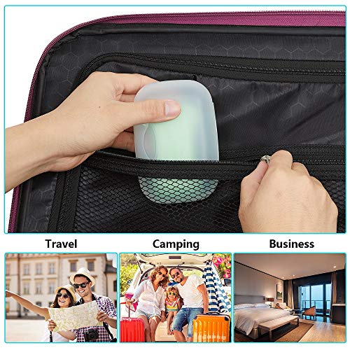 Vonpri 2-Pack Clear Soap Box Holder - Travel Soap Dish for Gym & Camping