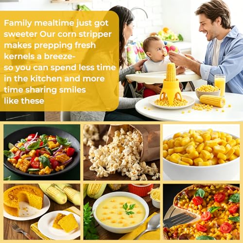 Corn Stripper Peeler Tool – LIIGEMI Non-Slip Kitchen Gadget for Easy Kernel Removal