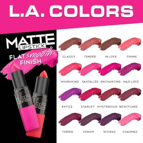 L.A. Colors Matte Lipstick Classy CML461 Long-Lasting Creamy Formula