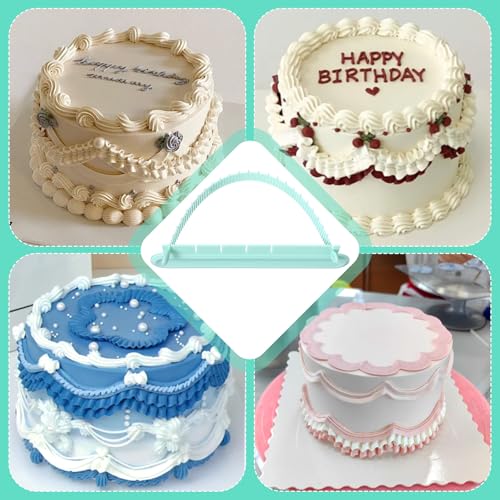 Adjustable Cake Arc Ruler & Fondant Decorating Arch Guide Tool - 2 Set