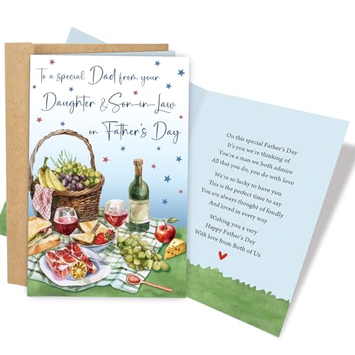Heartfelt Father's Day Card from Daughter & Son-in-Law