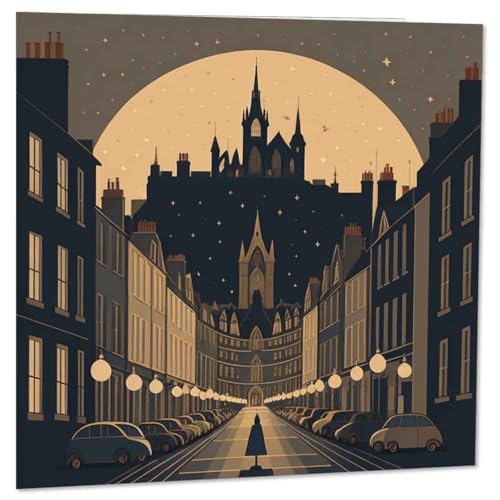 Edinburgh Greeting Card - Scottish City Card 145mm x 145mm