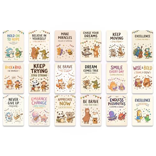 18 Cute Animal Motivational Cards for Kids - Classroom Rewards