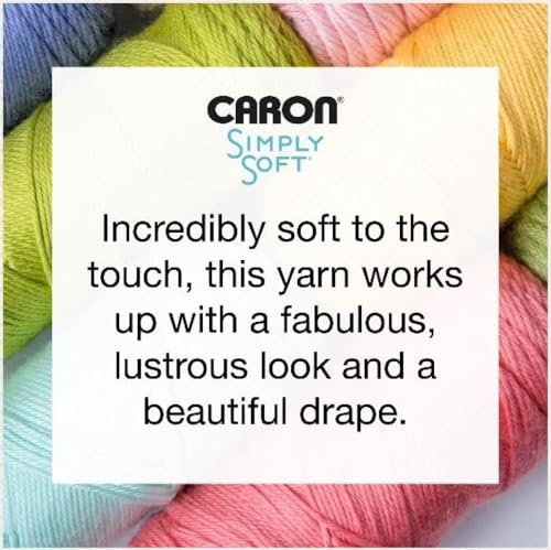 Caron Simply Soft Party Yarn - Royal Sparkle, Worsted Weight 4, 3 oz